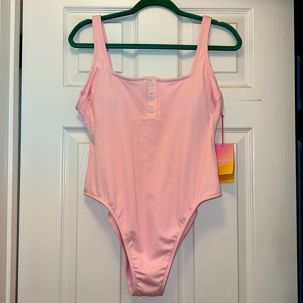 Stoney Clover by target cheeky high leg one piece swimming suit